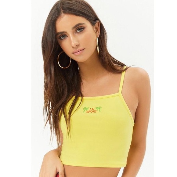 Forever 21 Tops - F21 BRIGHT CROPPED TANK